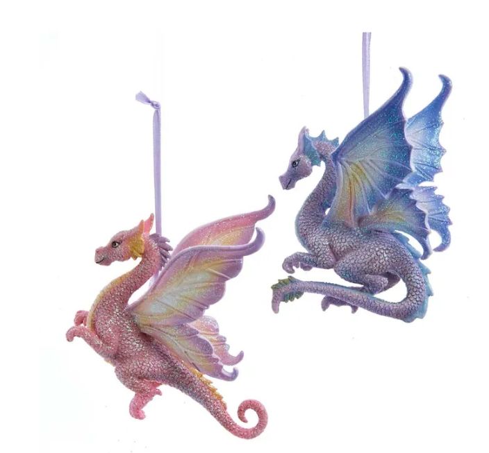 4.13&quot; Fantasy Dragon Resin Ornament, EACH