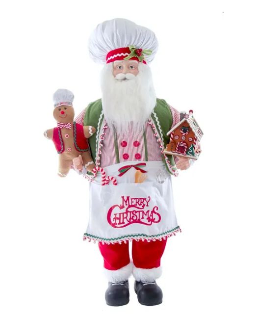 40&quot; Christmas Chef Gingerbread Santa