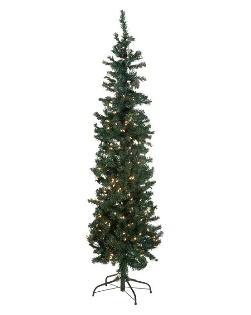 6&#39; Pre-lit Winchester Pine Pencil Tree