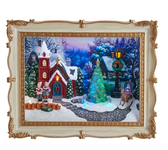 7.48&quot; Lighted Musical Village Scene