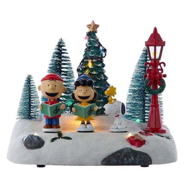 Peanuts© Lighted Animated Musical Caroling Choir Table Piece