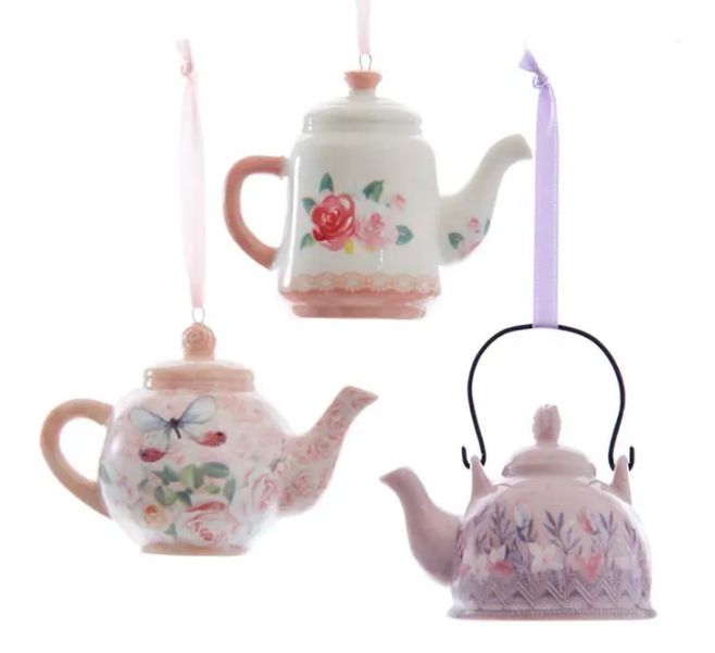2.5&quot; Boho Chic Teapot Ornament, EACH