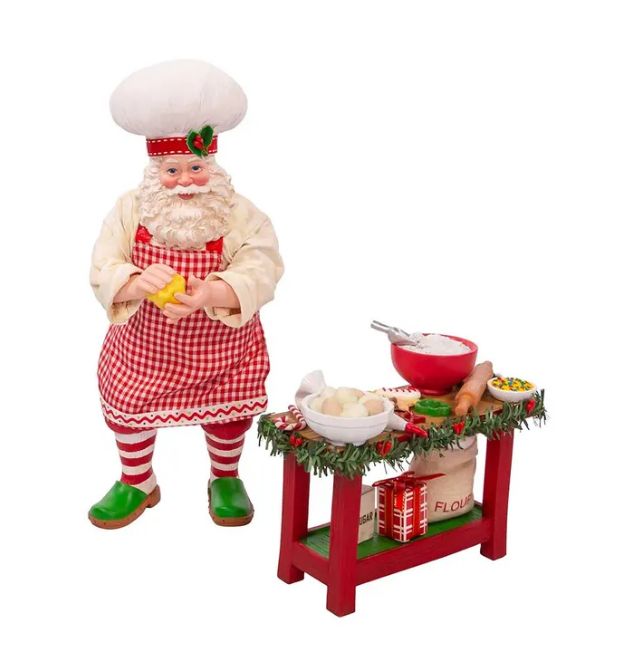 10.5&quot; Fabriché™ Baking Santa, 2 Piece Set