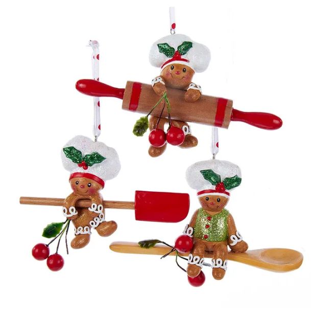 4.5&quot; Gingerbread Baking Tool Ornaments