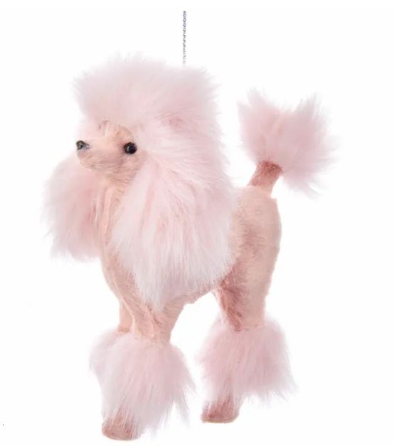 5&quot; Plush Pink Poodle Ornament