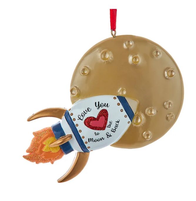 3&quot; &quot;Love You To The Moon And Back&quot; Ornament