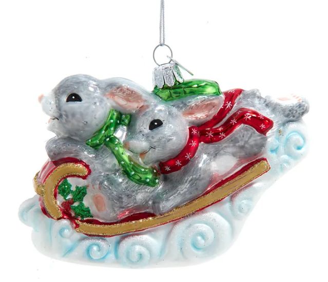 Noble Gems™ Bunnies on Sled