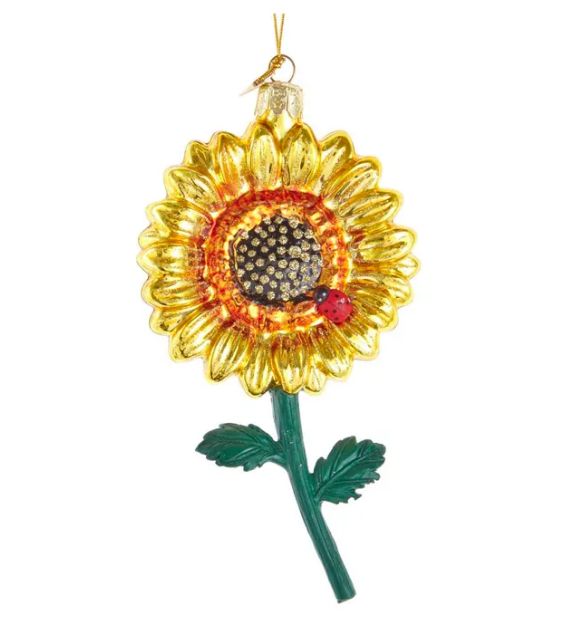 Noble Gems™ Glass Sunflower Ornament