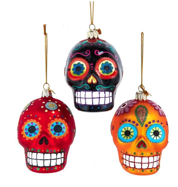 Noble Gems™ Sugar Skull Dia De Los Muertos Ornament
