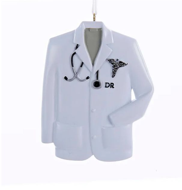 Doctor Coat Ornament For Personalization