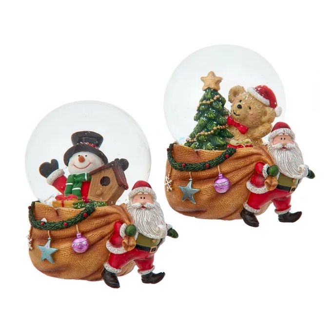 65MM Snowman and Teddy Bear Water Globe, EACH