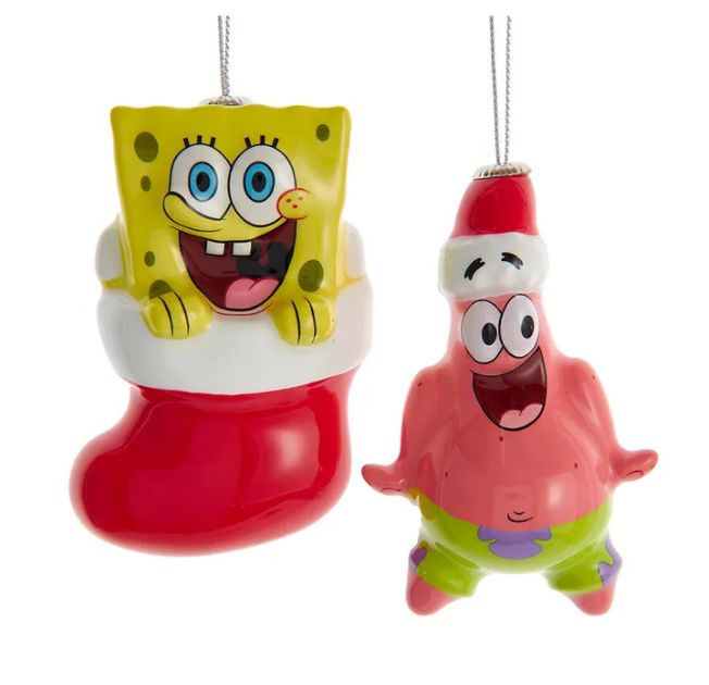 Spongebob Squarepants™ &amp; Patrick Decoupage Ornament, EACH