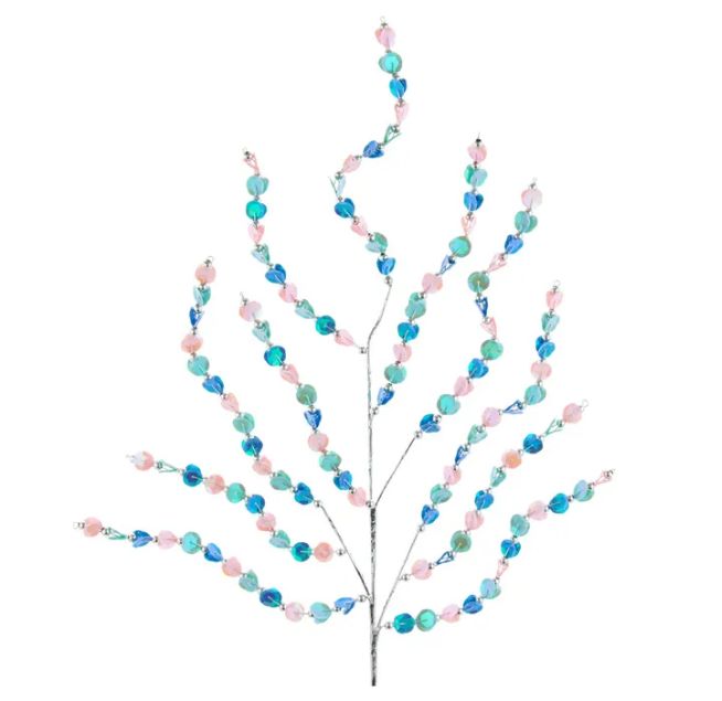 24&quot; Blue/green/pink Sequins Branch