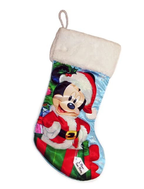Disney© Santa Mickey Mouse Stocking With Plush Cuff