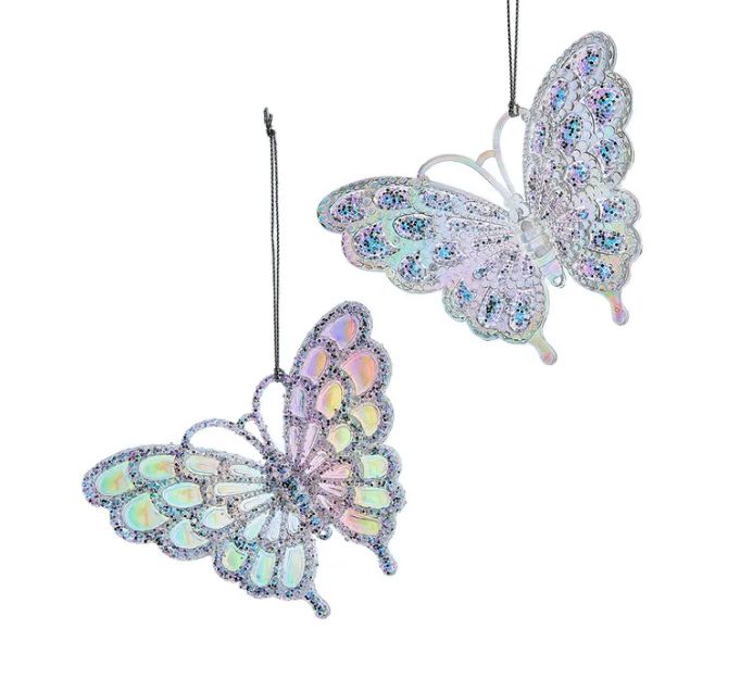Opalescent Butterfly Ornament, EACH