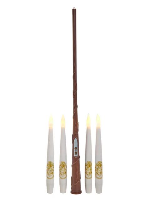 5.98&quot; Harry Potter™ Battery Operated 10 Floating Candles With Wand Remote Light Set