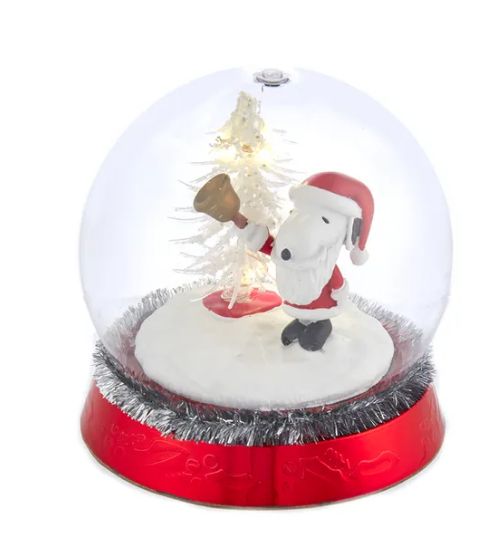 4.5&quot; Peanuts© Battery-Operated LED Snoopy With Christmas Tree Table Piece