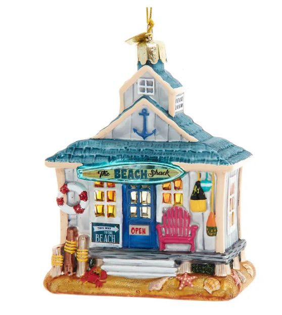 Noble Gems™ Glass Beach House Ornament