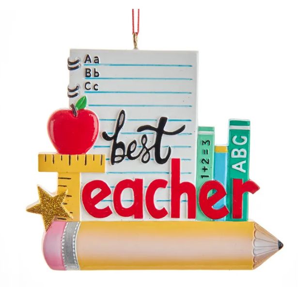 Teacher Ornament For Personalization