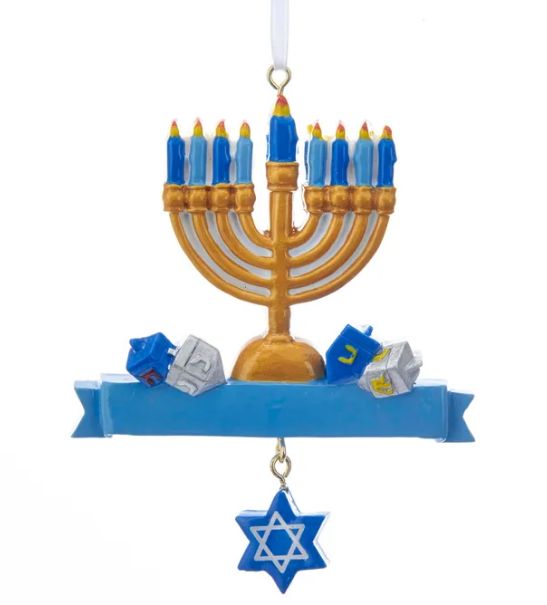 4&quot; Hanukkah Resin Ornament
