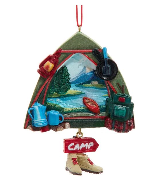 3.75&quot; Resin Camping Ornament