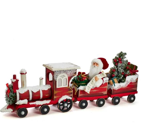 30.5&quot; KSA Kringles Santa On Train