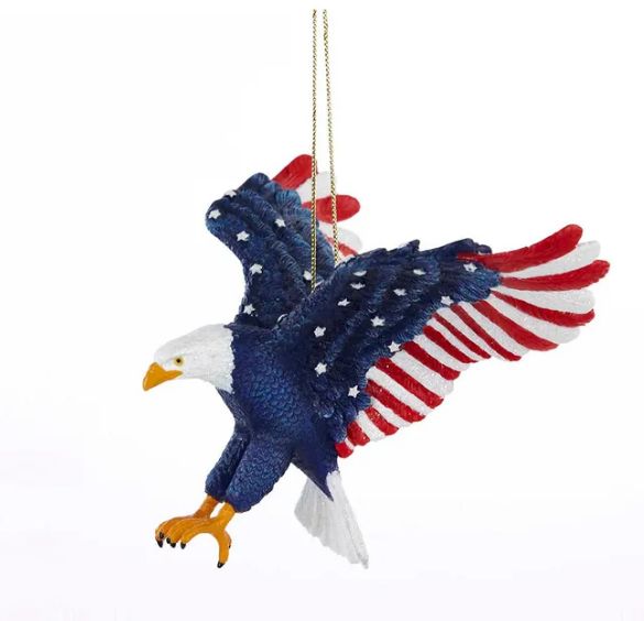 Stars and Stripes Eagle Patriotic Ornament