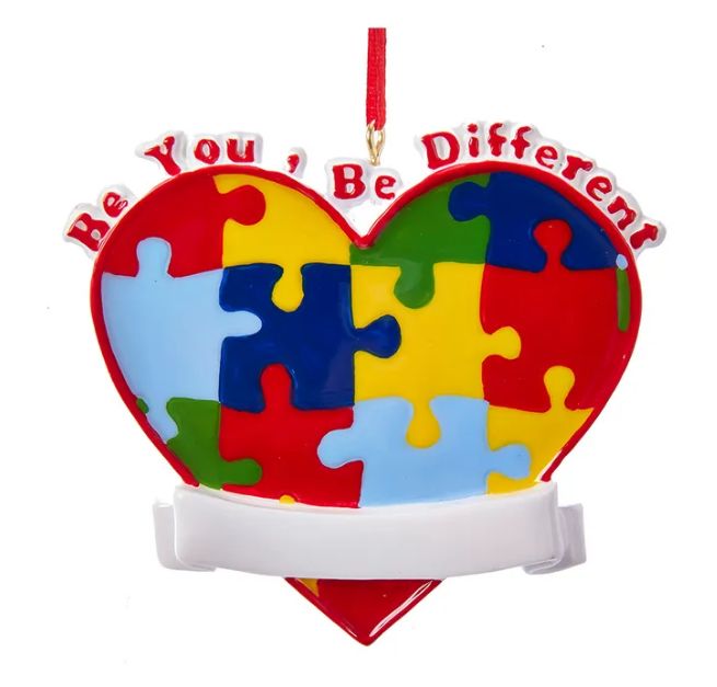 Autism Awareness Ornament For Personalization