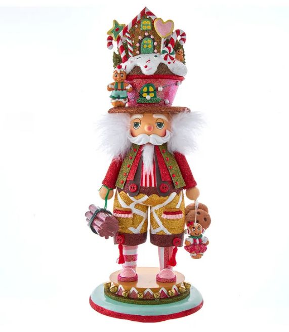 18&quot; Hollywood Nutcrackers™ LED Gingerbread House Hat Nutcracker
