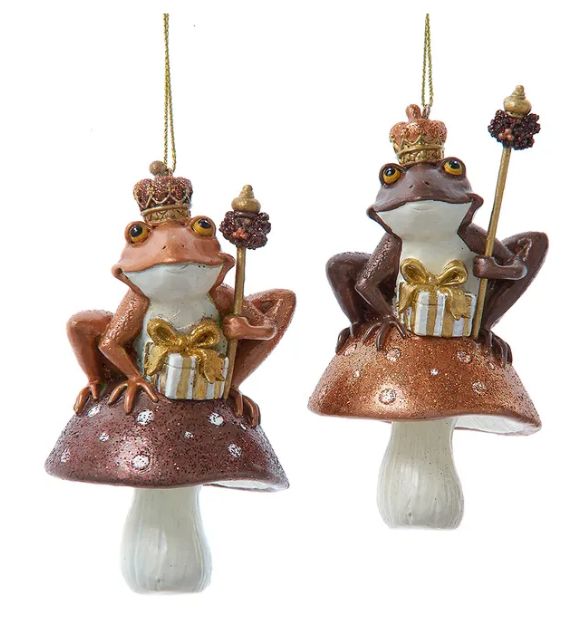 Enchanted Forest Frog Ornament, EACH