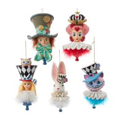 6&quot; Holly Hats™ Alice In Wonderland Hat Ornament, EACH