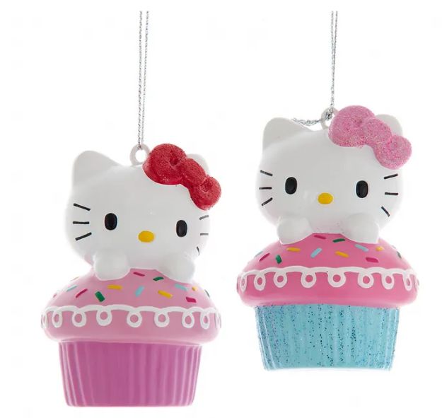 Hello Kitty™ With Cupcake Ornament, EACH