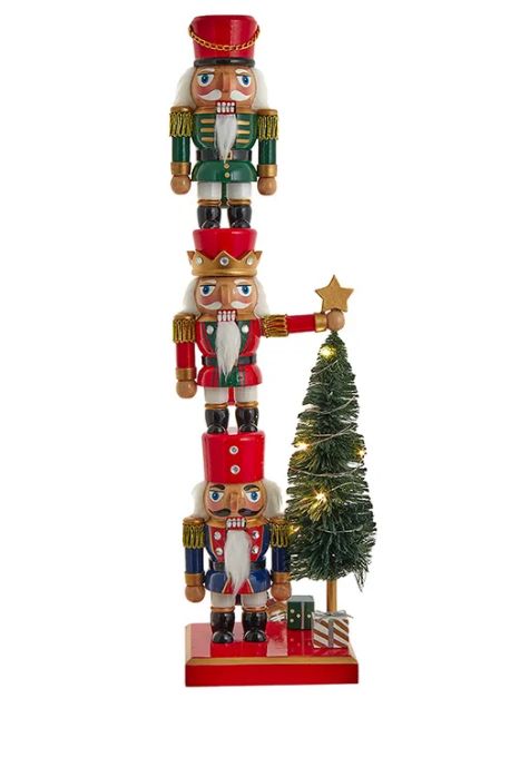 18&quot; Battery-Operated Nutcracker With Tree