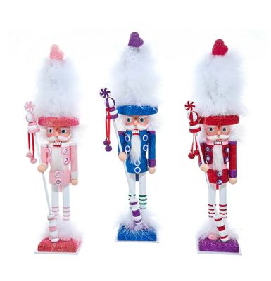 15&quot; Hollywood Nutcracker™ Blue, Pink &amp; Red Bold Color Nutcracker, EACH