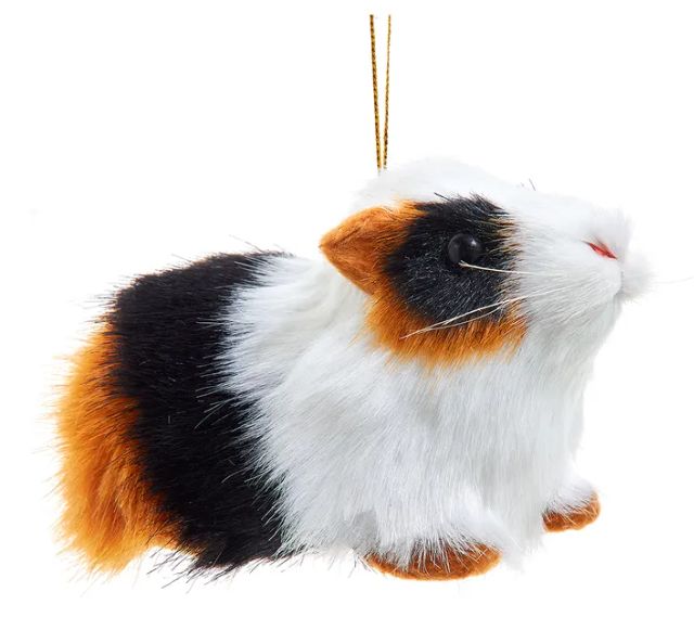 Furry Guinea Pig Ornament
