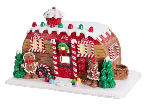 6&quot; Gingerbread Camper LED House Table Piece