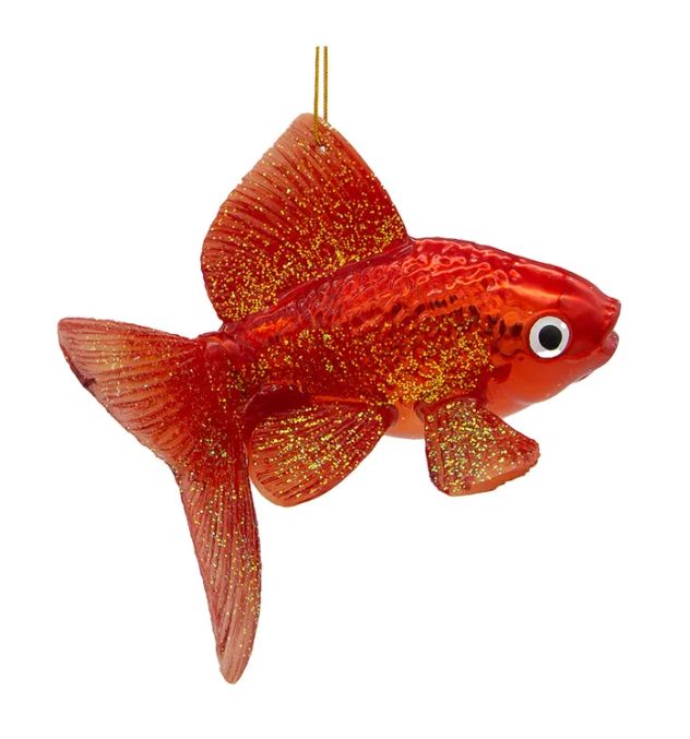 Noble Gems™ Goldfish Glass Ornament