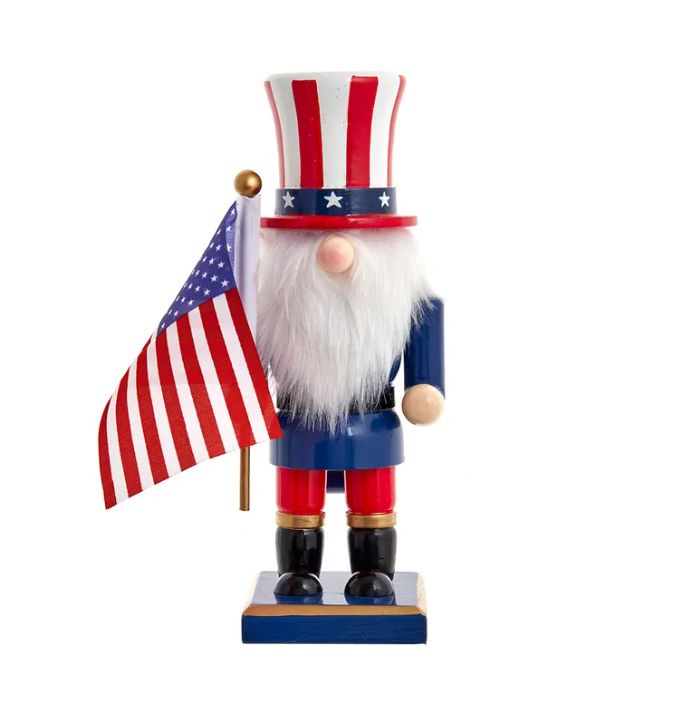 9&quot; Patriotic Gnome Nutcracker