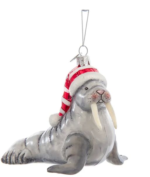 Noble Gems™ Glass Walrus Ornament