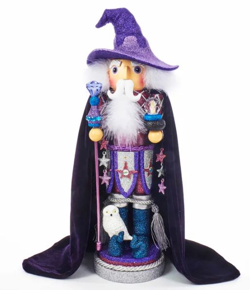 18&quot; Hollywood Nutcrackers™ Purple Wizard Nutcracker