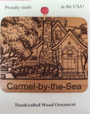 Carmel Hansel Cottage Wooden Ornament
