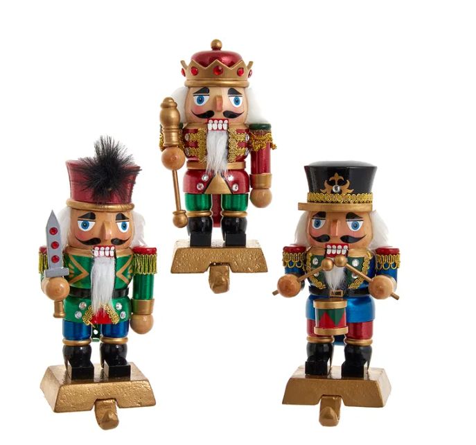 Nutcracker Stocking Hanger EACH