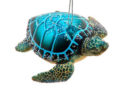 Glass Sea Turtle Ornament