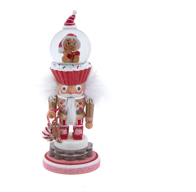 10&quot; Hollywood Nutcrackers™ Gingerbread Water Globe Nutcracker