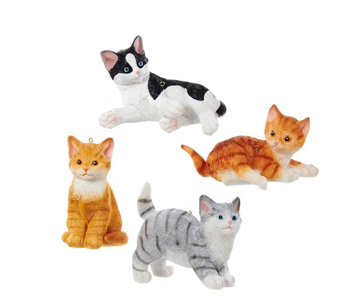 Cat Ornaments, EACH