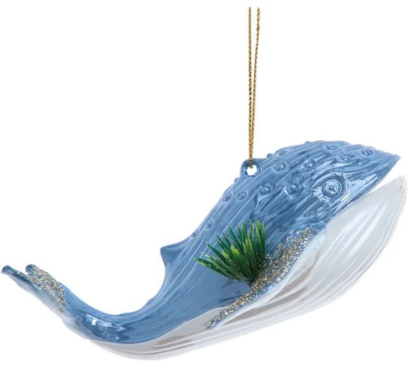 Blue Whale Ornament