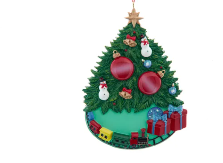 Christmas Tree Family Ornament For Personalization, Size: 2