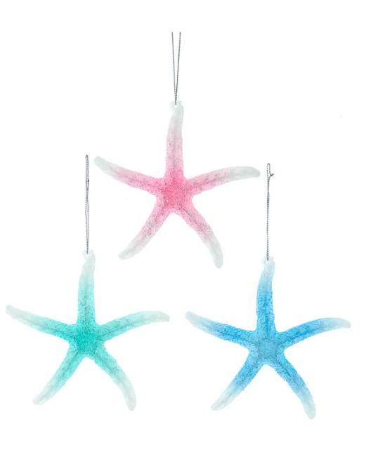 Glow In The Dark Starfish Ornaments, EACH