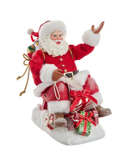 8.5" Fabriché™ Santa On Sled