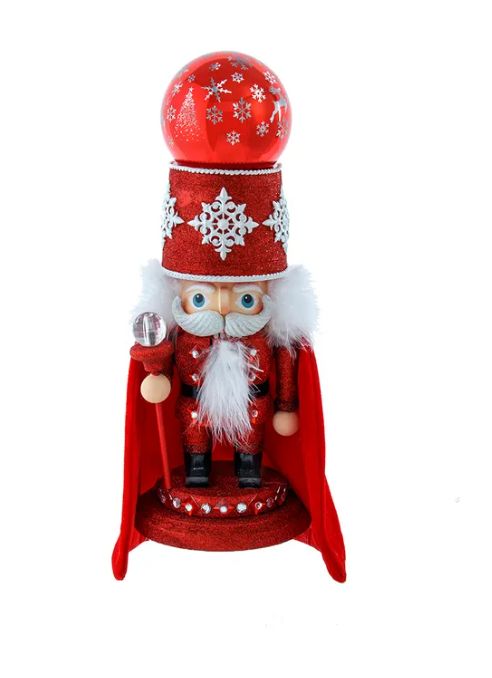 14.5" Hollywood Nutcrackers™ Musical Red Soldier With Water Globe Nutcracker